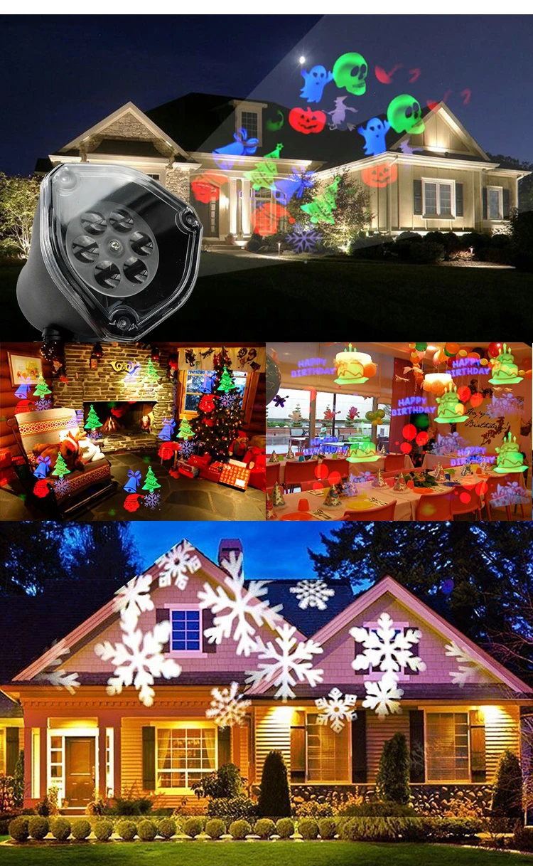 led rotating star/snowflake projection CE/ROHS  high quality projector light