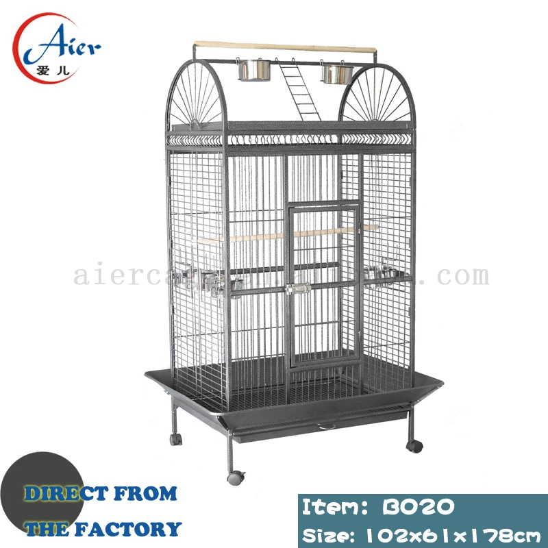Wrought Iron Breeder Accessories Acrylic Finches Hanging Stand Folding For Birds Cages Big Breeding Flight Extra Large Bird Cage
