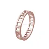 Number womens stainless steel stack rings jewelry women wedding
