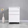 Factory price 3 drawer steel storage file cabinet/Metal office vertical drawer mobile pedestal cupboard