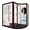 Fashionable design prefabricated bathroom with toilet and Led light