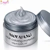 Color Hair Wax Styling Pomade Silver Grandma Grey Temporary Dye Disposable Fashion Festival Celebrate Molding Coloring Mud Cream