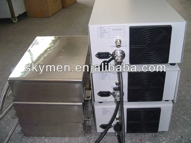 ultrasonic transducer box with generator