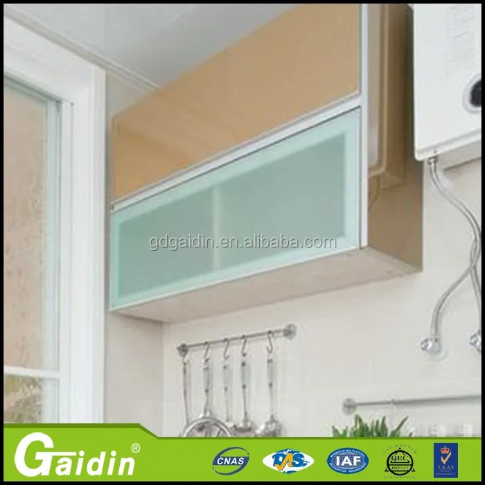 Modern Kitchen Furniture Aluminum Frame Glass Door For Kitchen