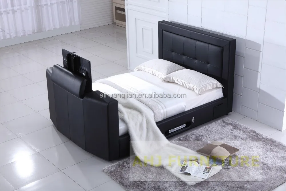 King Size Leather Bed With Tv In Footboard, King Size Leather Bed ... - King Size Leather Bed With Tv In Footboard, King Size Leather Bed With Tv  In Footboard Suppliers and Manufacturers at Alibaba.com