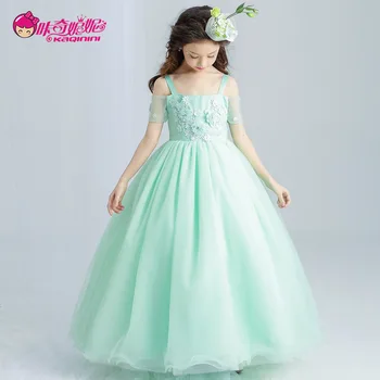 Teal and Black Floor Length Dresses