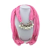 Pendant scarf charms jewelry with beads