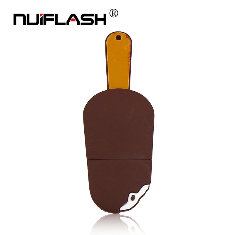 Cute chocolate ice cream shaped cartoon usb2.0 memory stick 8gb 16gb 32gb 64gb - ANKUX.COM