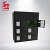 6 bay security public steel restaurant cell phone charging locker/phone charging station kiosk for conversion