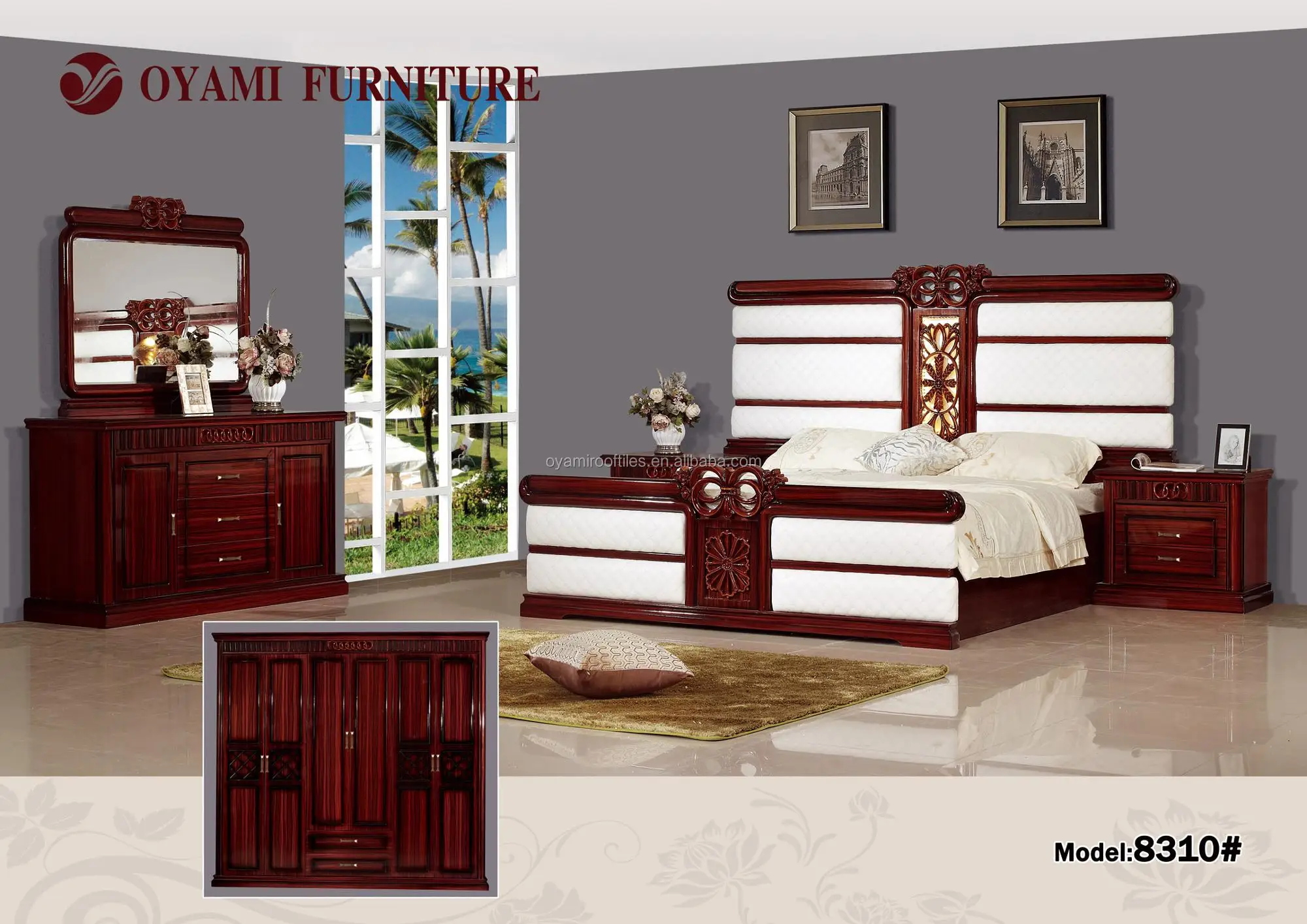 Solid Wooden Dubai Bedroom Furniture Royal Bedroom Furniture Set Buy