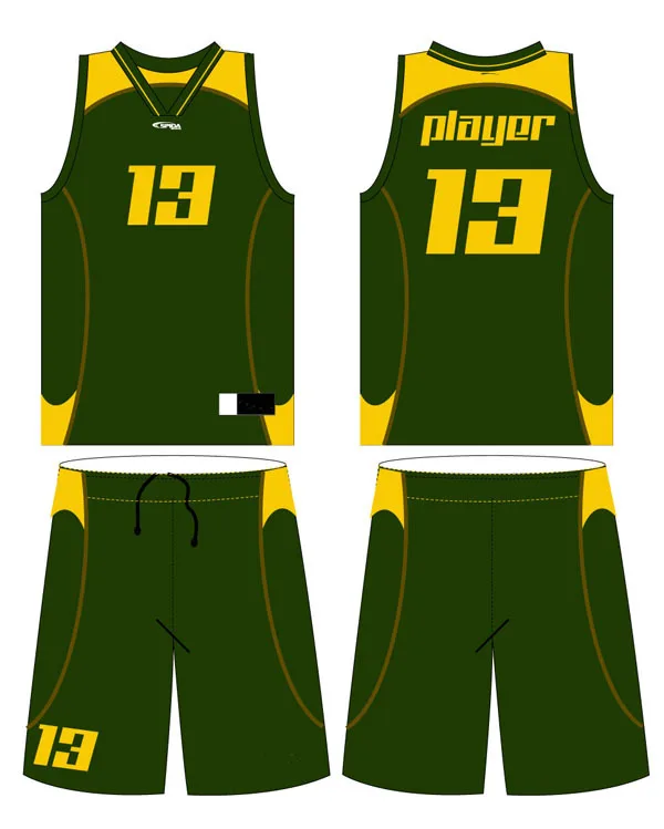 green jersey basketball design