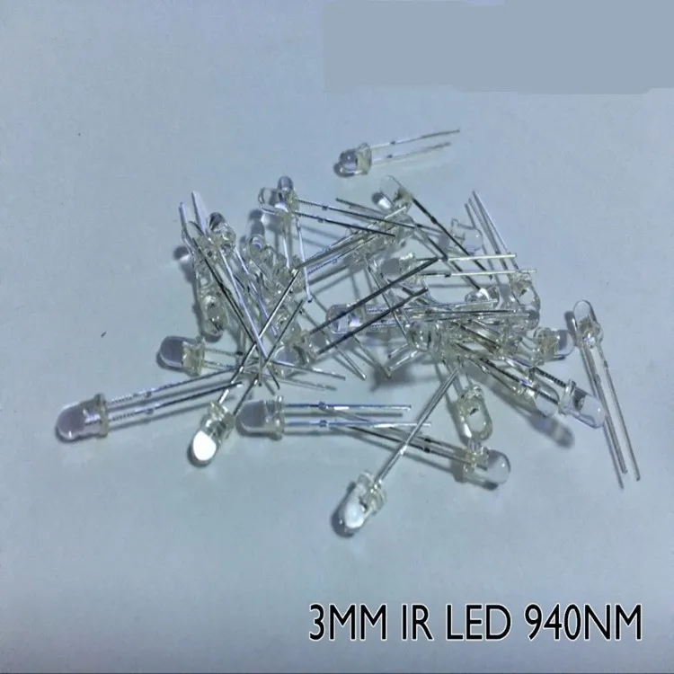 Led 1.5v 3mm 940nm Ir Infrared Emitting Round Tube Light Diode Buy 1