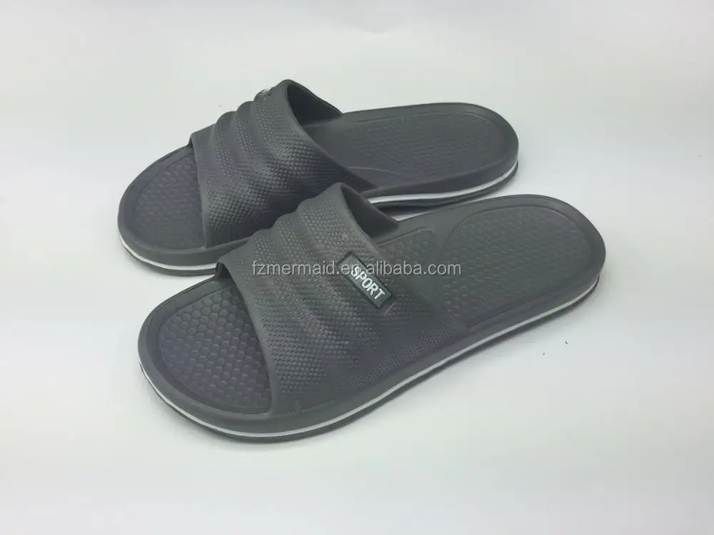 Latest Home Slipper for Men Eva Slide Shoes with Sticker Sport Shoes 2024