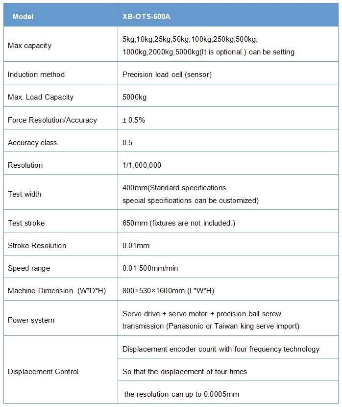 Tensile tension tester/ utm servo material tensile strength testing machine/ tensile testing machine price