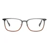 Blue Light Blocking Shinny Black Eyewear Tortoise Brown Top-Bottom Acetate Optical Frames