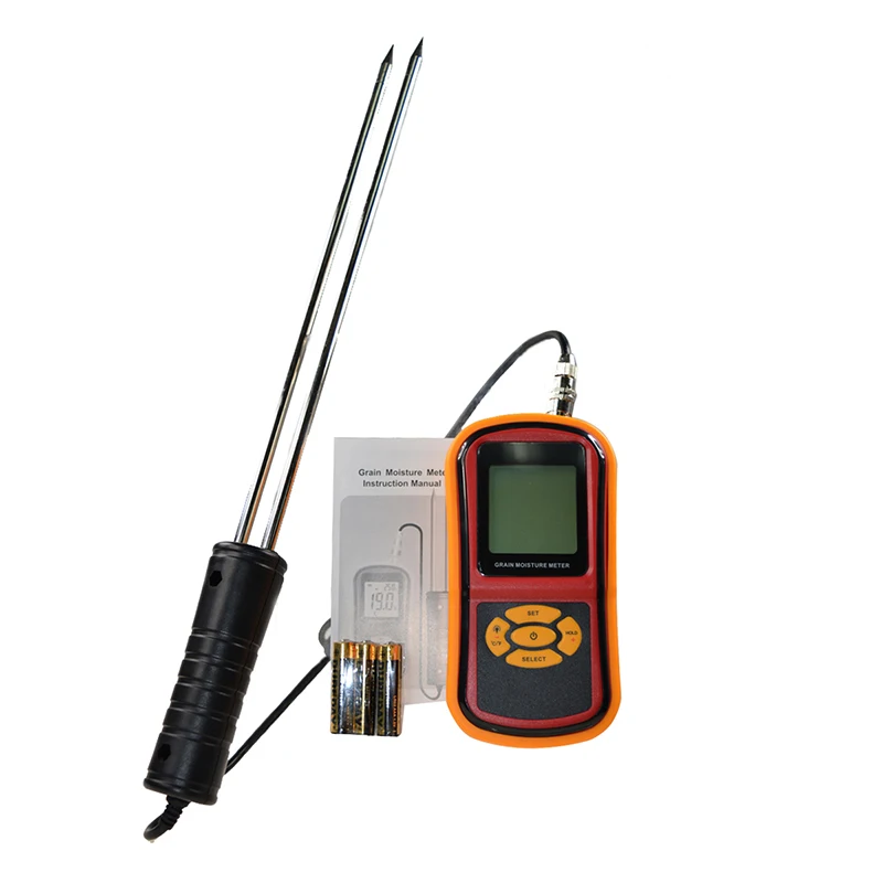 High Quality Digital Grain Moisture Meter with Measuring Probe Tester for Corn Wheat Rice Bean Wheat Hygrometer GM640
