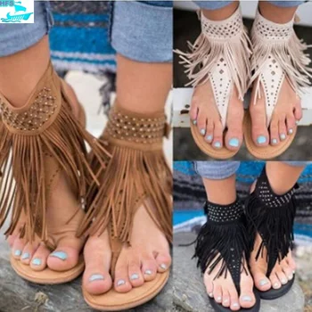 tassel flip flops