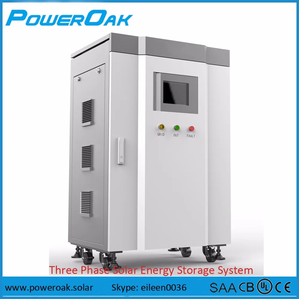 Poweroak 15kw Commercial Solar Energy Storage System With Mppt 12kw