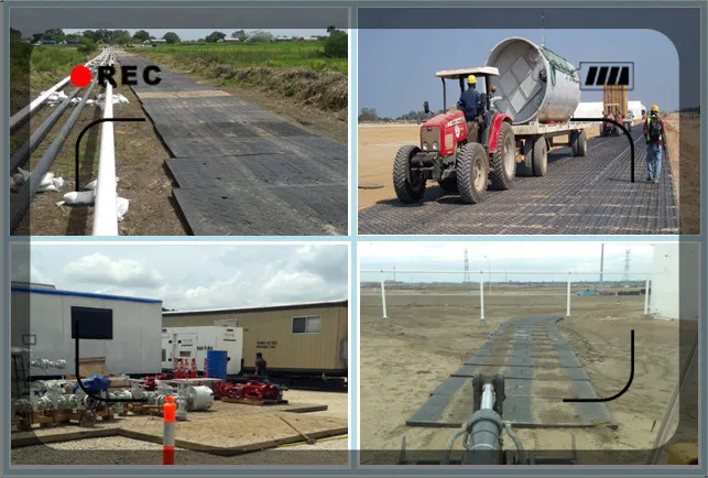 Heavy duty HDPE crane ground mats plastic temporary road mats factory