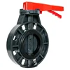 Hot Sale High Quality DN125 De140mm 5" UPVC Plastic Double Flexible Flange Connection Manual Butterfly Block And Bleed Valve