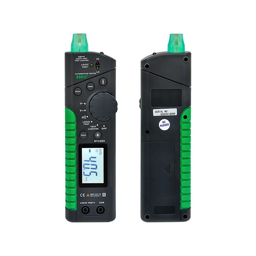 Dy2203 Pen Type Digital Automotive Circuit Tester Multifunction