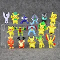 4CM Pikachu Charmander Gengar Eevee Snorlax Lapras Torchic Figure Toys Dolls 16Pcs Lot Free Shipping In
