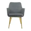 Best quality low back fabric cover metal frame comfortable relaxing coffee shop chair new design leisure chair victorian chair
