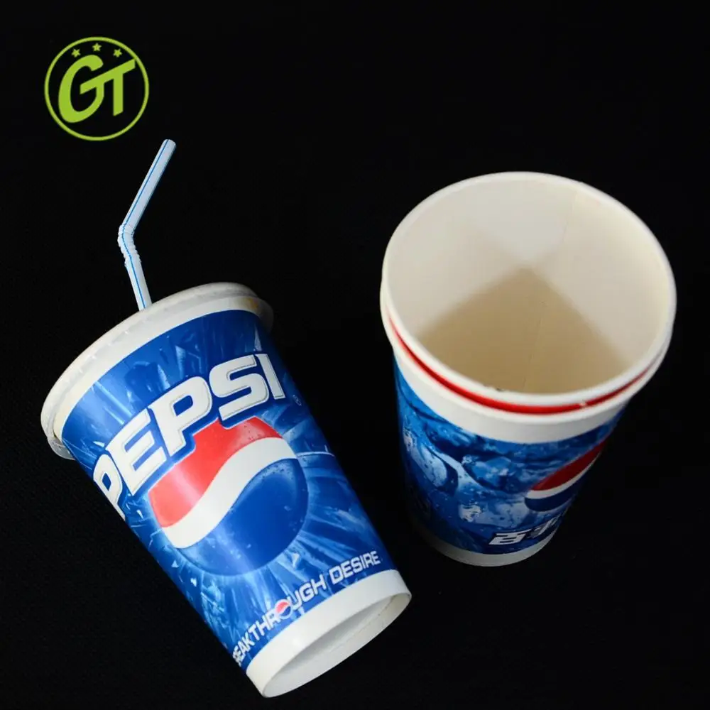 Single Wall Paper Cups Coke Pepsi Brand Carton Paper Cups Buy Brand