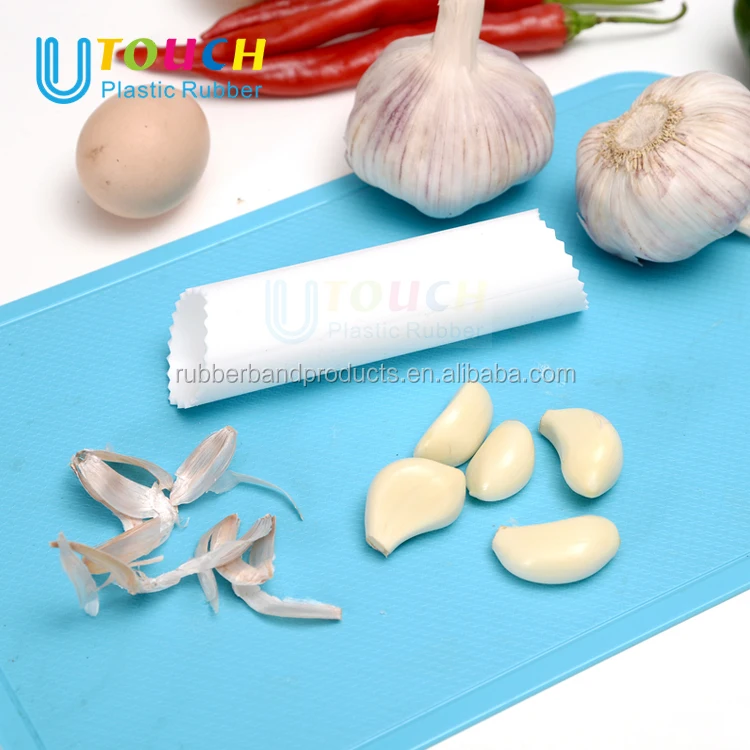 Easy Roll Tube Useful Garlic Odorfree Kitchen Tool Silicone Peeler Free