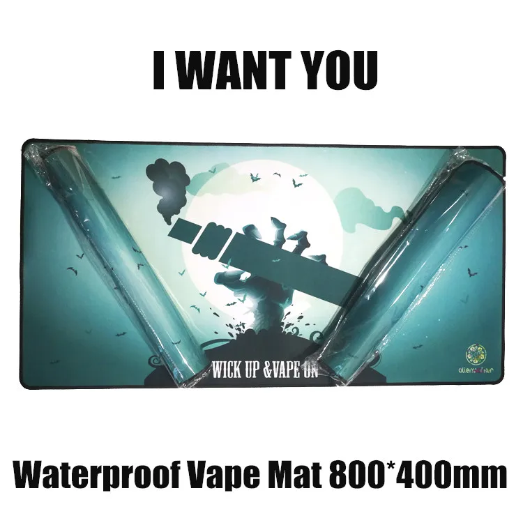 Customs Made Nonslip Rubber Vape Mat Waterproof Vape Table Mat For