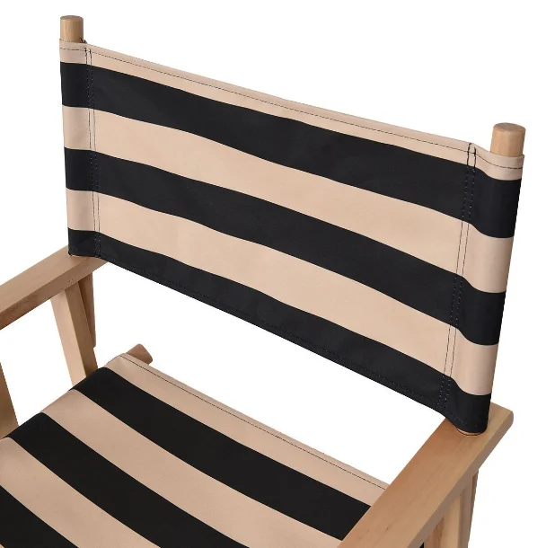 Stripe Canvas Wood Foldable Director Chair Buy Wood Director Chair