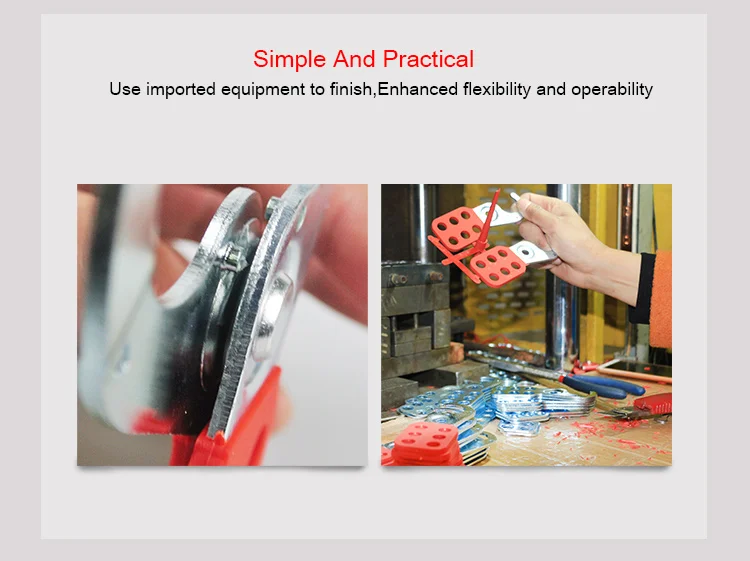 BOSHI Customized 38mm Lock Shackle Diameter 6 Holes Safety Lockout Hasps