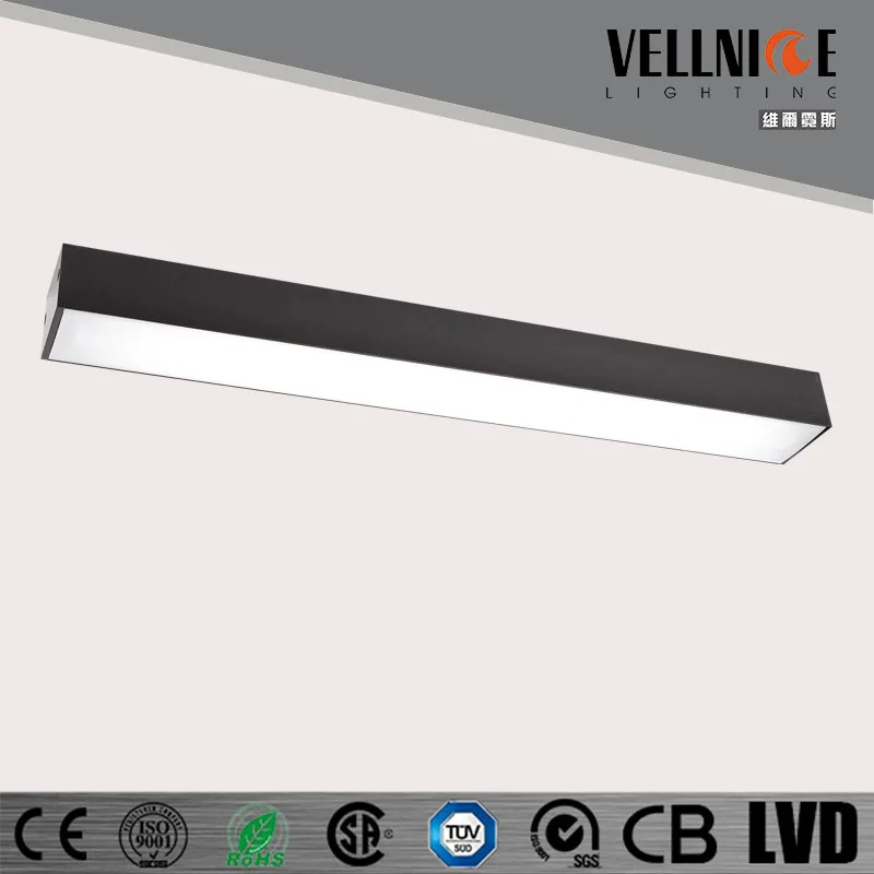 Black 28w Led Linear Light Surface Mounted Ceiling Light Fittings