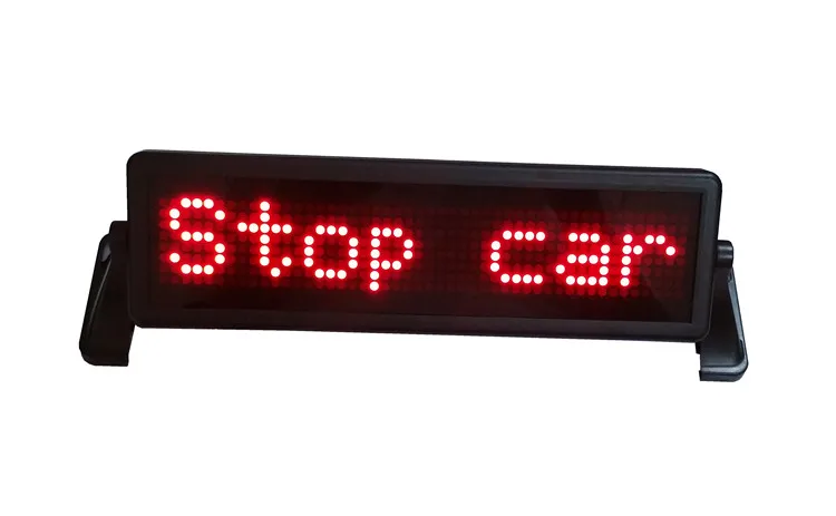 led car display sign RF remoter cigarette lighter led car emoticon car rear window advertising programmable mobile display
