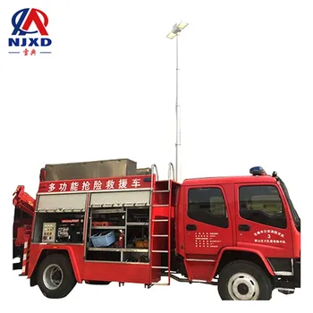 7m telescopic mast vehicle mounted for fire fighting truck