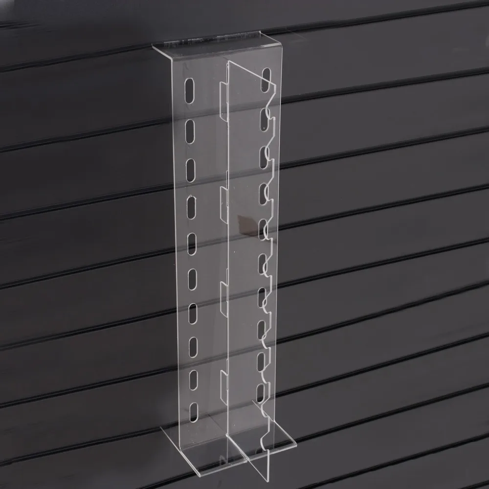 Clear Acrylic Slatwall Eyewear Display Holder Wall Mounted Acrylic