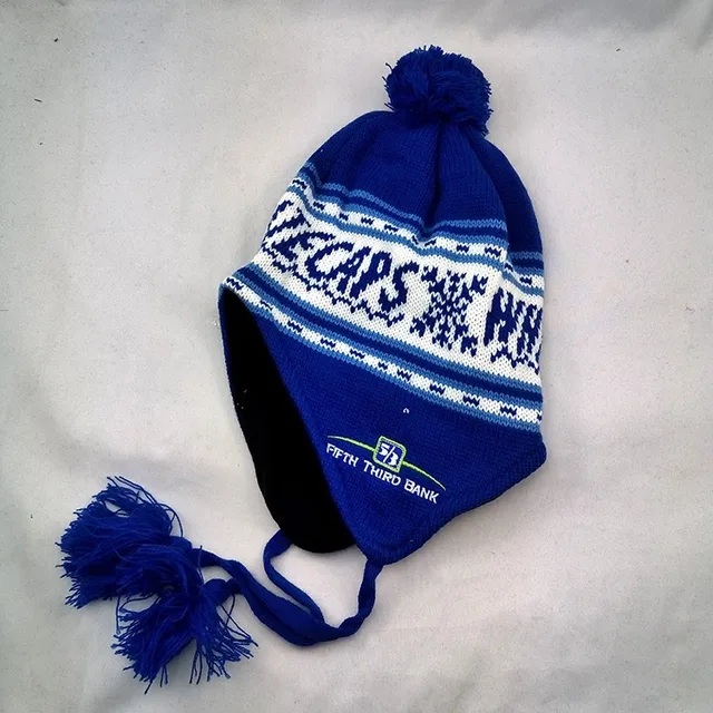 new style puffball winter hat /high quality knitted earcuff