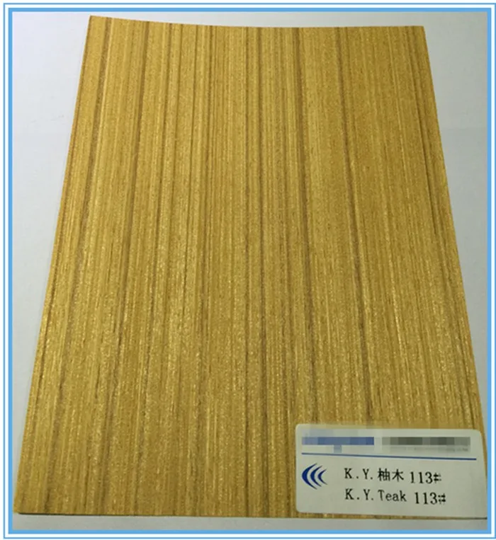 2mm black line teak wood veneer