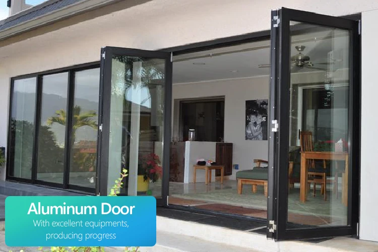 aluminum frame glass bi fold door decorative glass interior double bifold doors