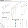 New Arrival Sliding Door Systems Hanging Folding Door Roller Wheel Use With Wooden Door