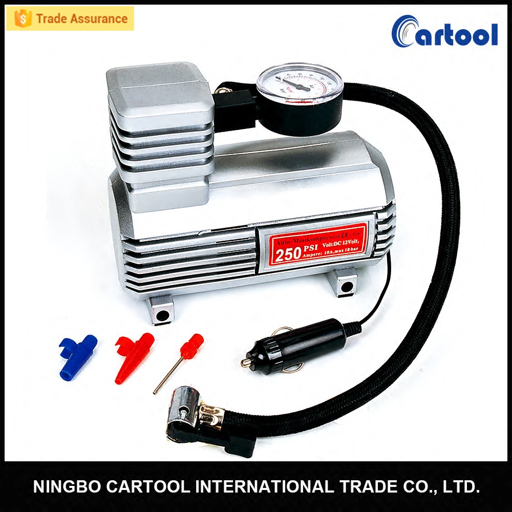 260psi Dc 12v Portable Electric Mini Tire Inflator Air Compressor Car