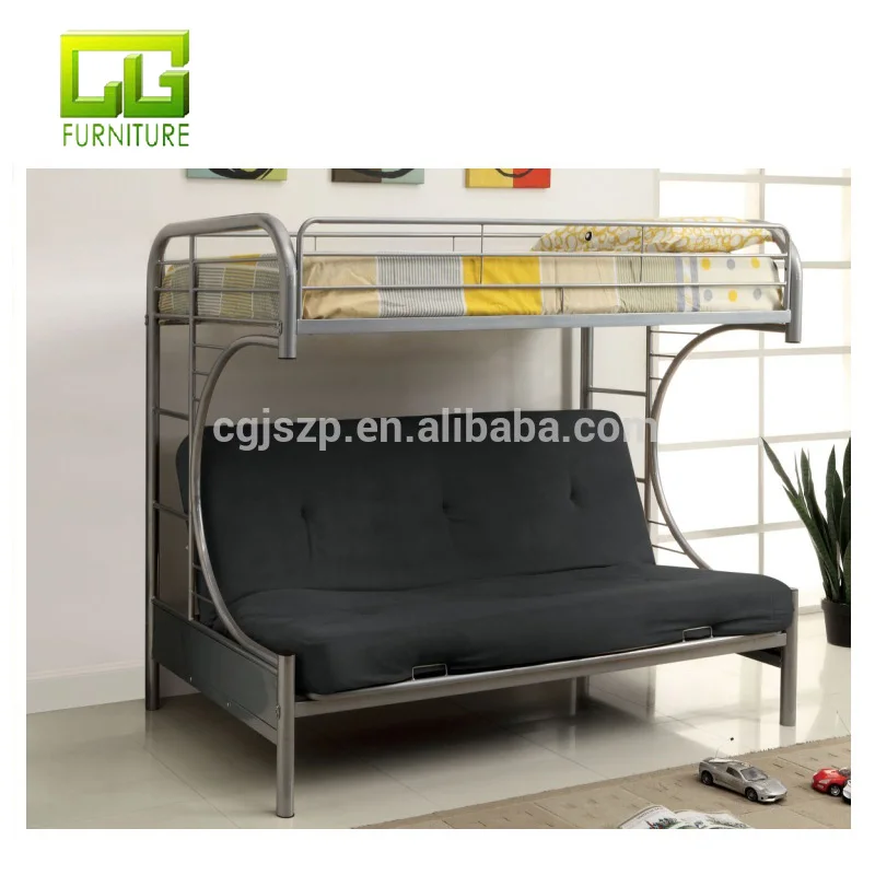 Double C Metal Bunk Bed With Sofa Bed