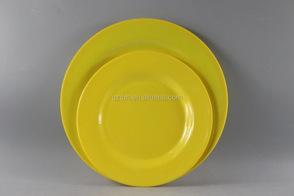 Yellow Melamine Picnic Plate Sets For Sale
