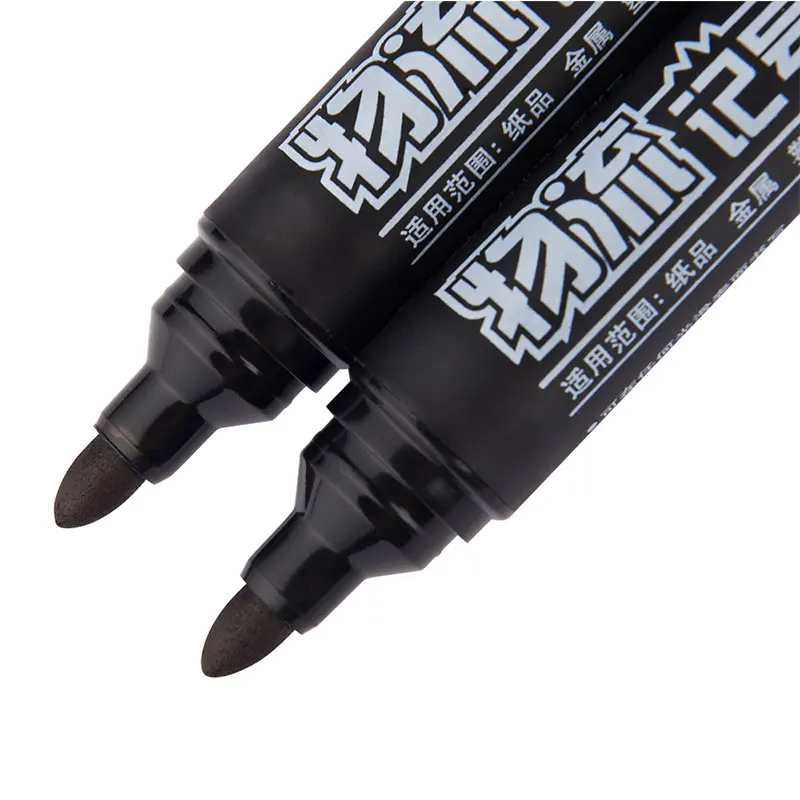 Black Color Glass Permanent Marker Pen / Non Toxic Permanent Ceramic