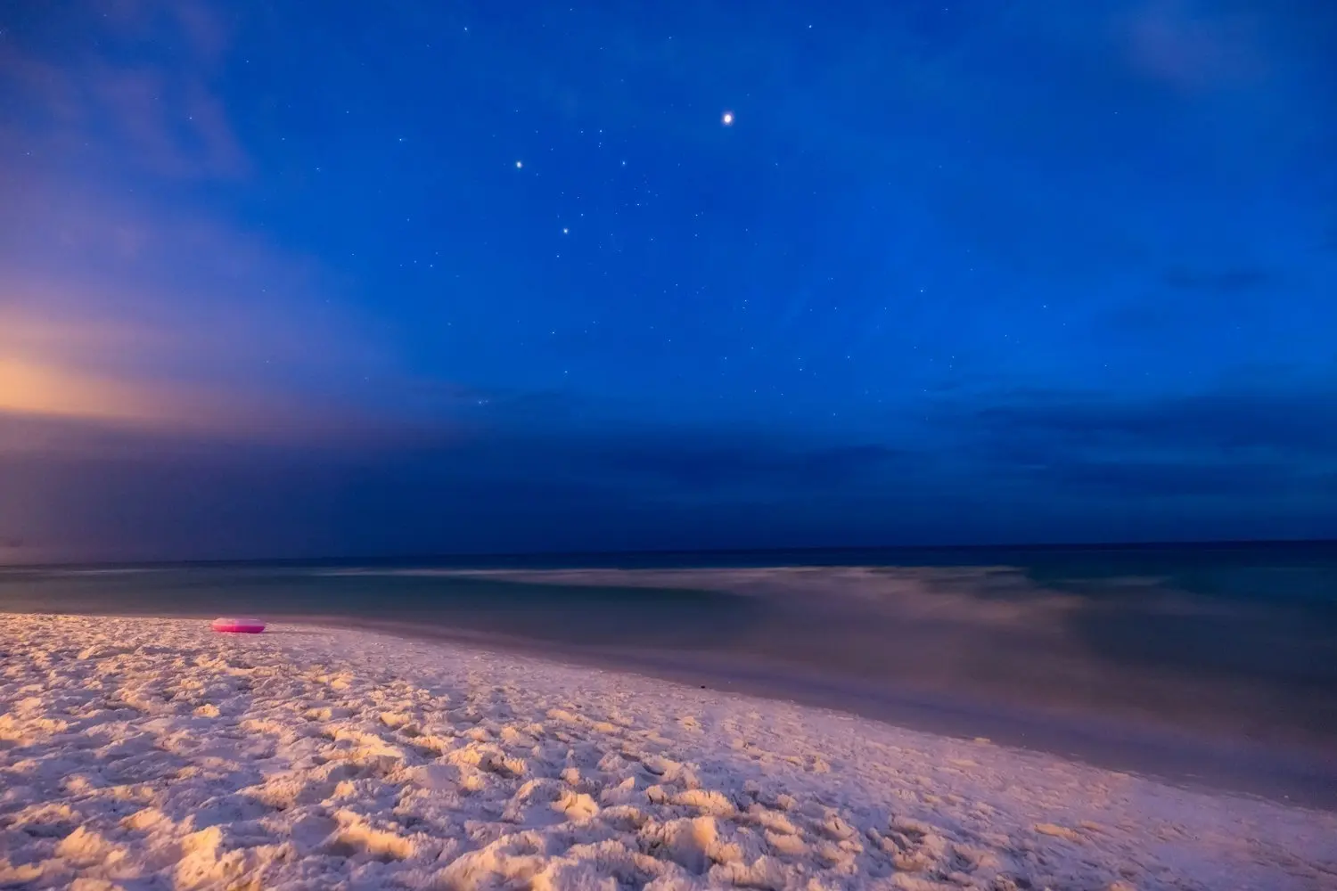 Florida Photography Print - Beach Wall Art Decor - Night Picture of Santa Rosa Beach near Destin Home Decoration 5x7 to 30x45