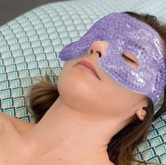Reusable Eye Mask With Flexible Gel Beads For Hot Cold Therapy Best Spa