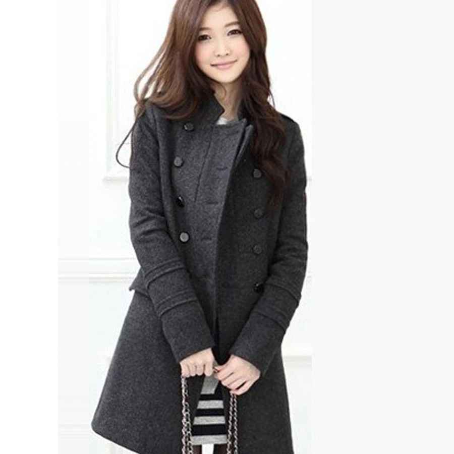 Cheapest Price!! 2016 Korea Style Women's Windbreaker Long