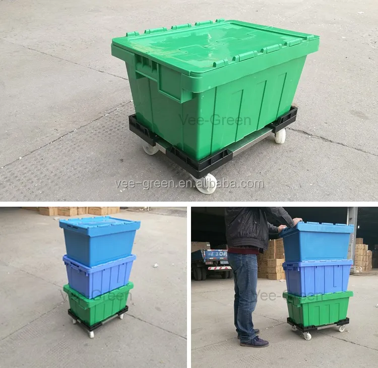 Stackable Square Plastic Tote Box/ Plastic Storage Container/ Plastic