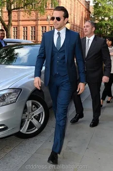 Navy Blue Color High Quality Wool 140s Fabric Custom Made Slim Fit 3 Navy Blue Color High Quality Wool 140s Fabric Custom Made Slim Fit 3 Piece Men