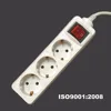 YOULIAN 3gangs and 2 pin socket multiple socket switch